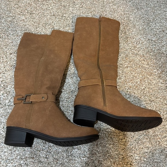 Nautica Womens Minetta Faux Leather Tall Knee-High Boots - Size 7 - Picture 4 of 11